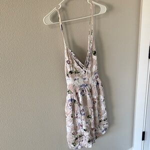 O'Neill Floral Print Chemise in Cream